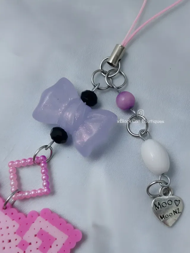 Portachiavi maialino rosa pixel