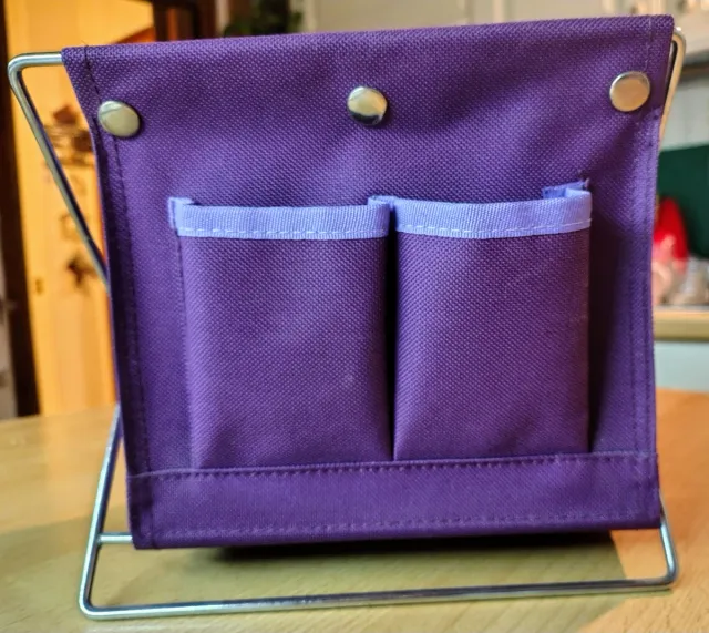 Porta telecomando viola con tasche