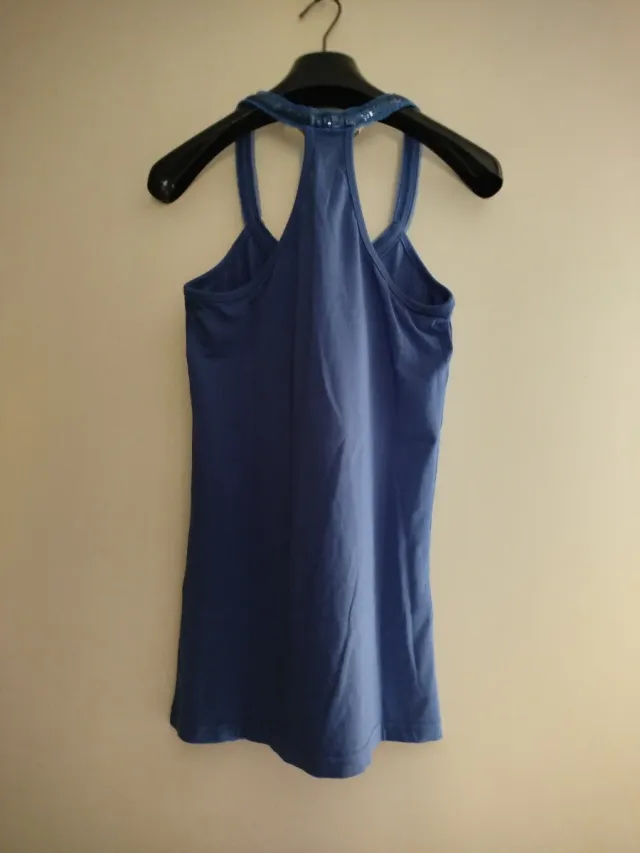 Canottiera donna blu