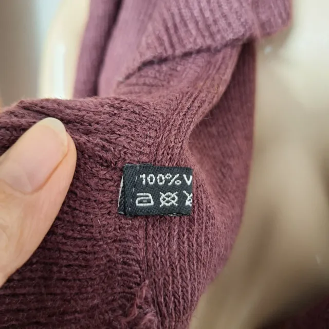 Sciarpone donna bordeaux con rouches