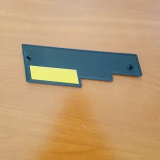 Scritta "Fiat 126 FSM" posteriore plastica. Nuova