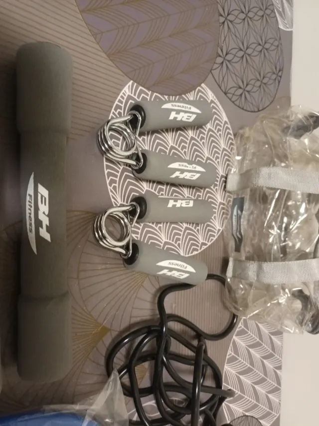 Set BH Fitness: Mancuernas, Agarre y Cuerda