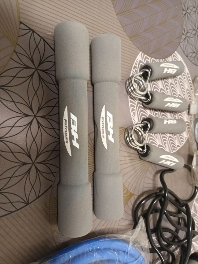Set BH Fitness: Mancuernas, Agarre y Cuerda