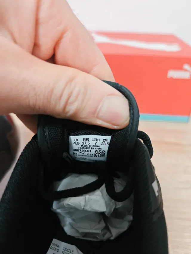 Sneakers Puma Nere Grigie Taglia 37.5 Nuove