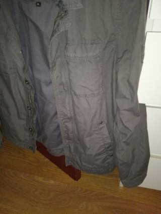 Chaqueta hombre verde militar