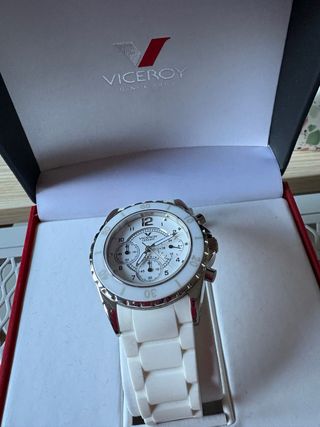 Reloj Viceroy Mujer Blanco y Plateado