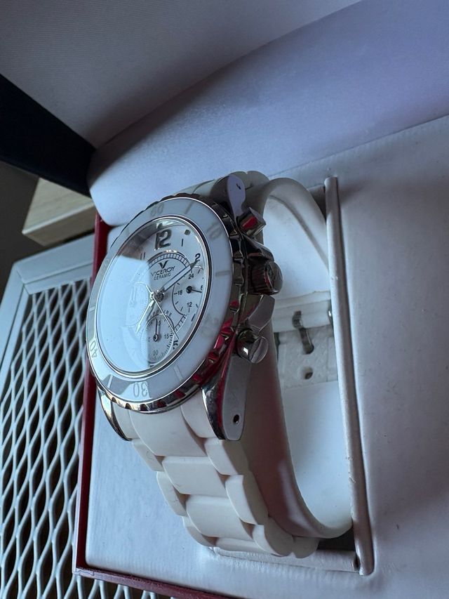 Reloj Viceroy Mujer Blanco y Plateado