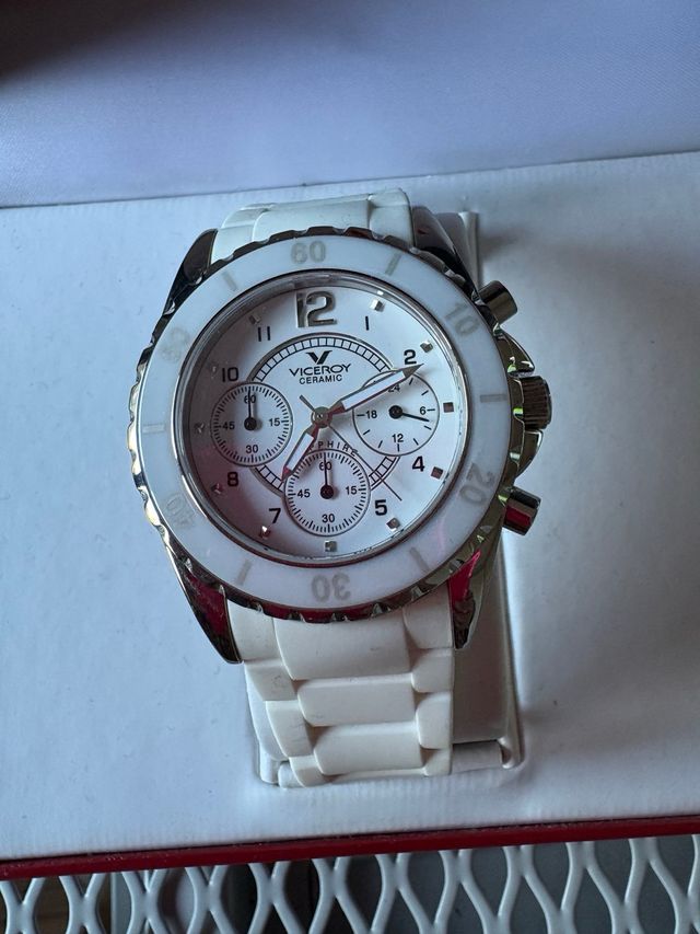 Reloj Viceroy Mujer Blanco y Plateado