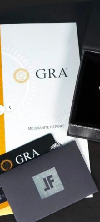 Anillo Plata 925 y diamante de moissanita