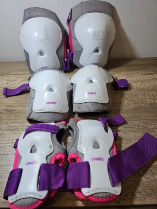 Pack 6 protecciones patinaje Oxelo niña