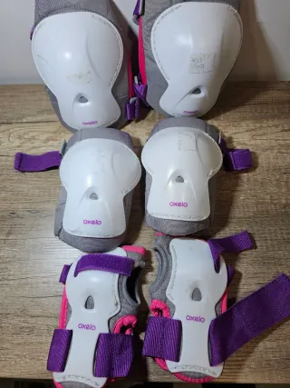 Pack 6 protecciones patinaje Oxelo niña