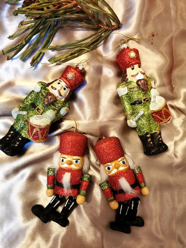 4 Colgantes Cascanueces Árbol Navidad