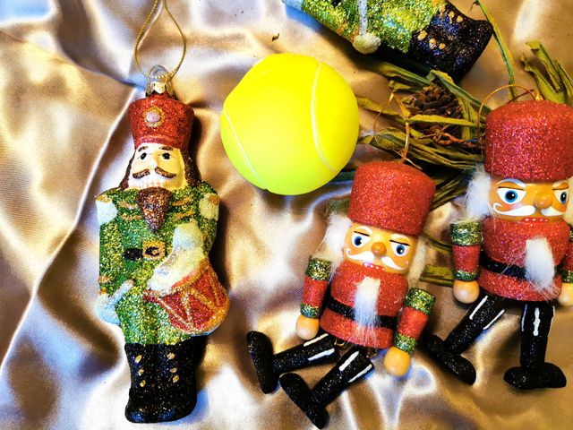 4 Colgantes Cascanueces Árbol Navidad