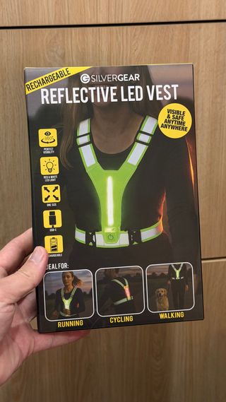 Colete LED refletor recarregável