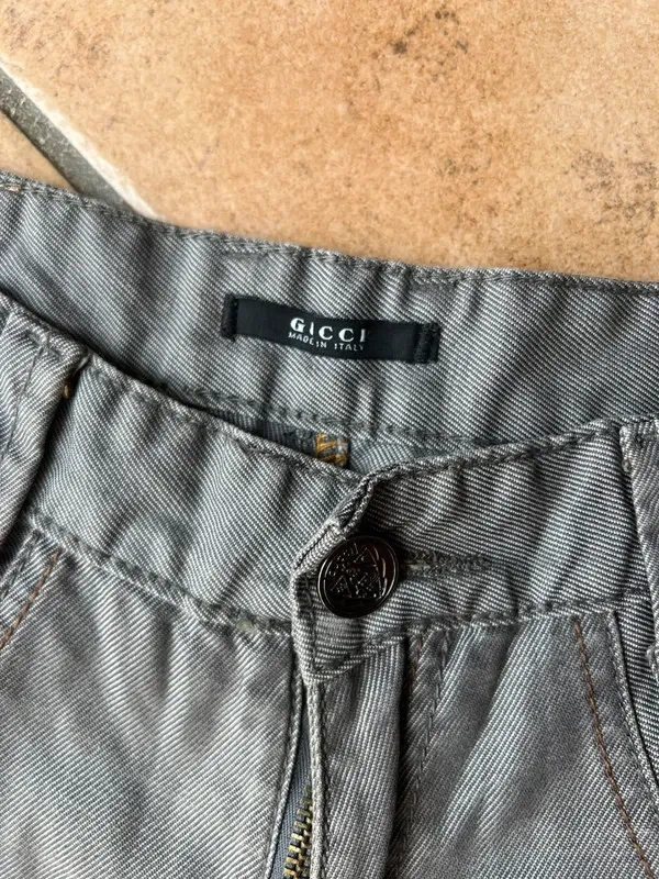 Jeans Gucci Vintage Anni '90 Grigi Taglia 34