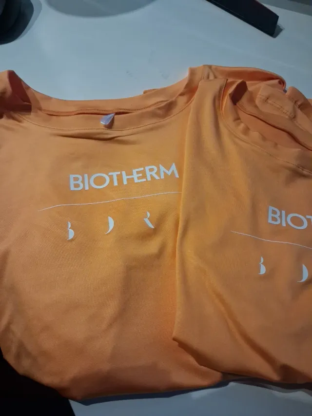 Pack 2 Camisetas Deporte Biotherm Naranja 