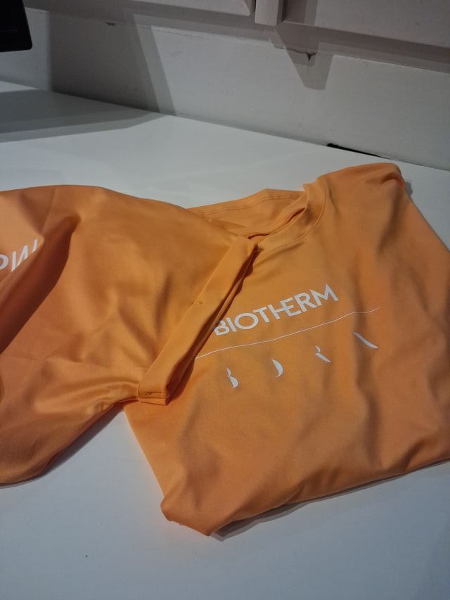Pack 2 Camisetas Deporte Biotherm Naranja 