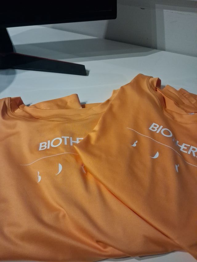 Pack 2 Camisetas Deporte Biotherm Naranja 