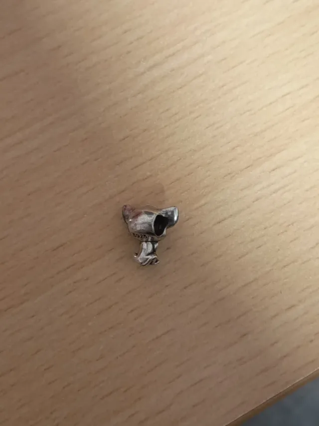 Charm gato plata y amarillo