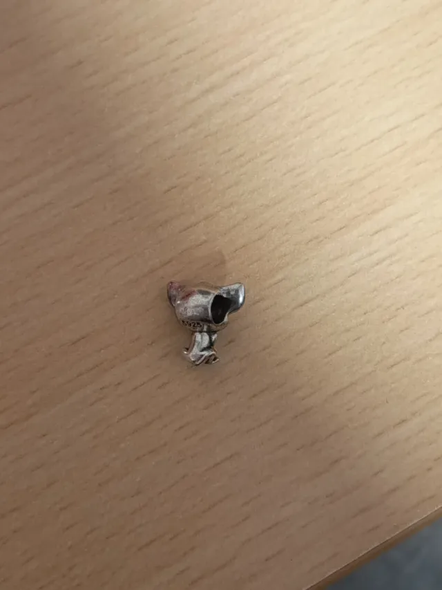 Charm gato plata y amarillo