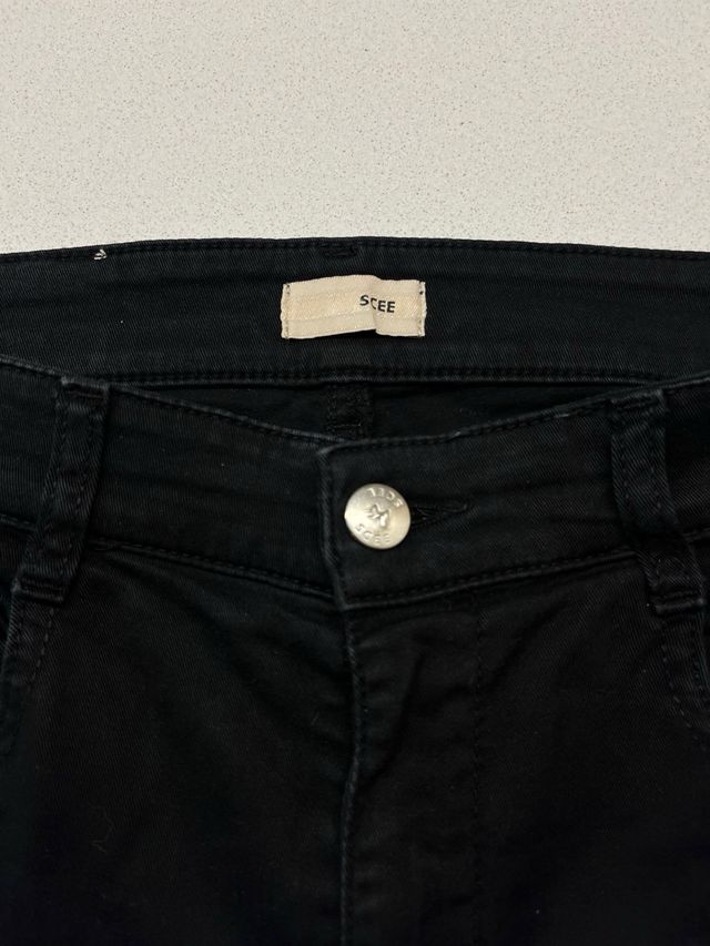 Pantaloni lunghi neri skinny SCEE taglia unica