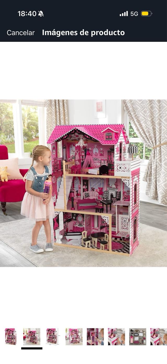 Casa de muñecas KidKraft rosa