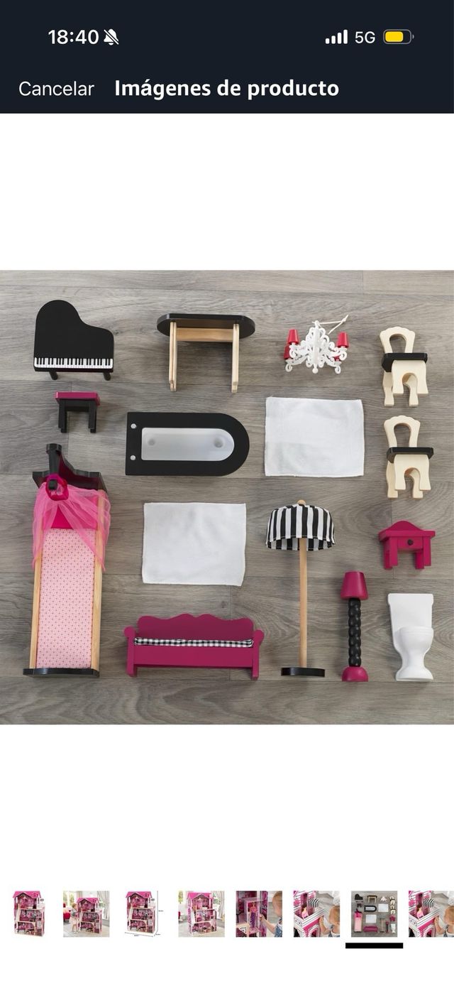 Casa de muñecas KidKraft rosa