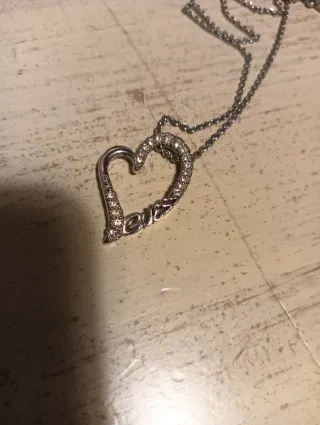 Collana Guess Cuore con Cristalli Argento