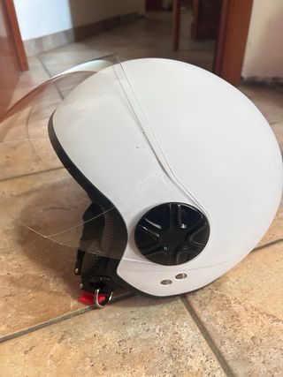 Casco semi-integrale bianco opaco