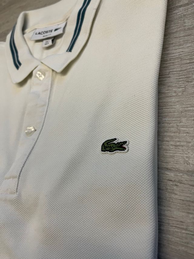 Polo Lacoste Hombre Talla S blanco