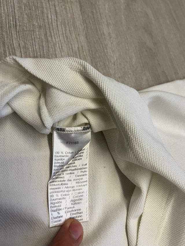 Polo Lacoste Hombre Talla S blanco
