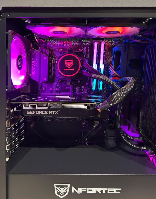 Torre PC Nfortec Gaming RGB Morado