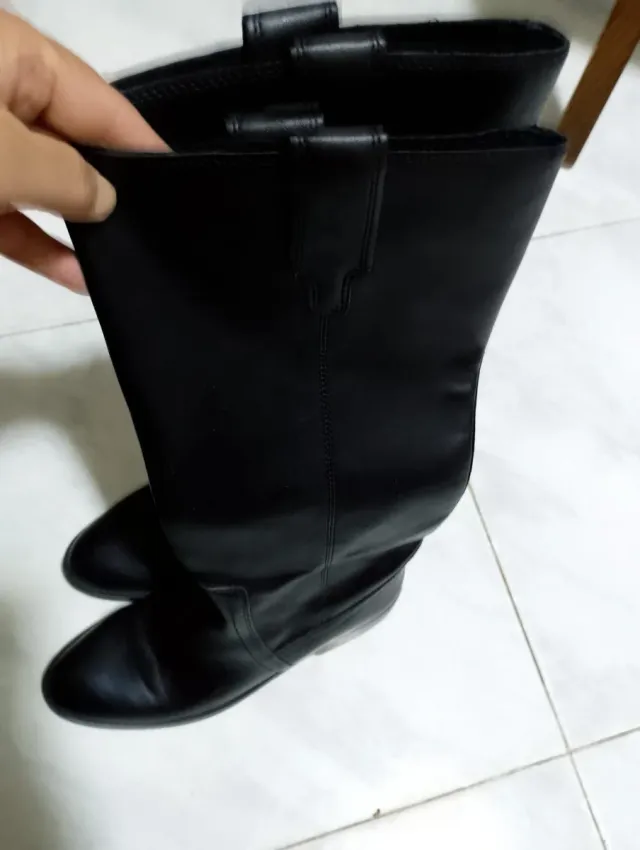 Stivali pelle alti al ginocchio donna Tg.36