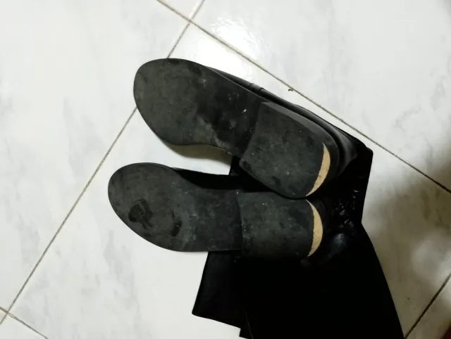 Stivali pelle alti al ginocchio donna Tg.36