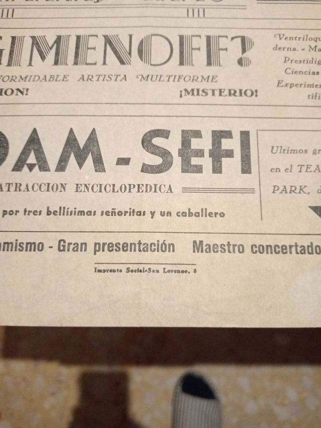 Programa Teatro Ayerbe - Carmen de Aragón