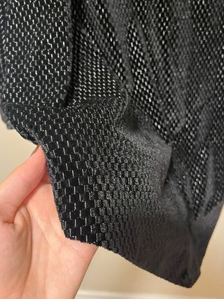 Vestido capa terciopelo negro talla única