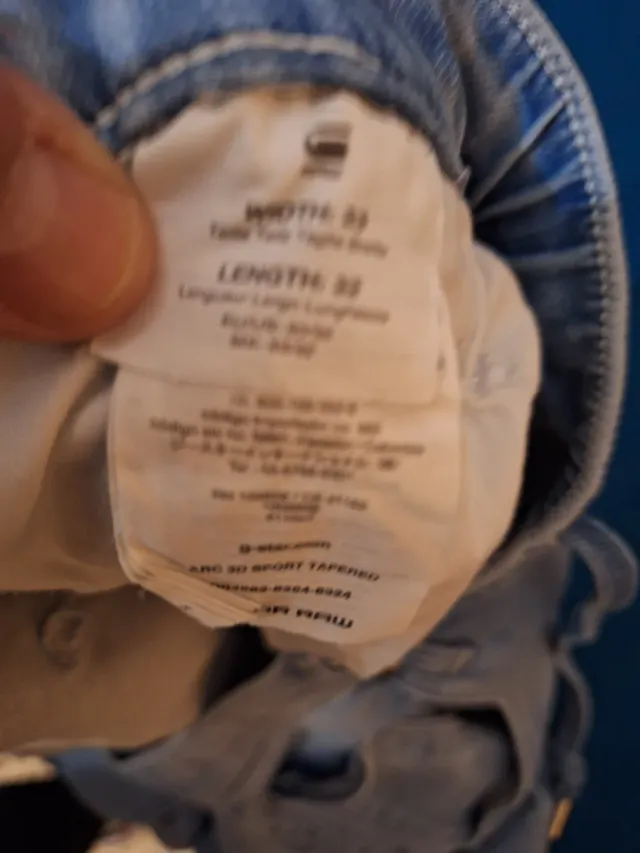 Vaqueros G-Star RAW Sport,efecto desgastado.