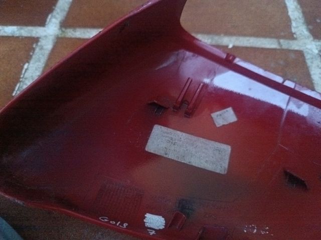 Carcasa Retrovisor VW Golf MK7 (Rojo y Gris)
