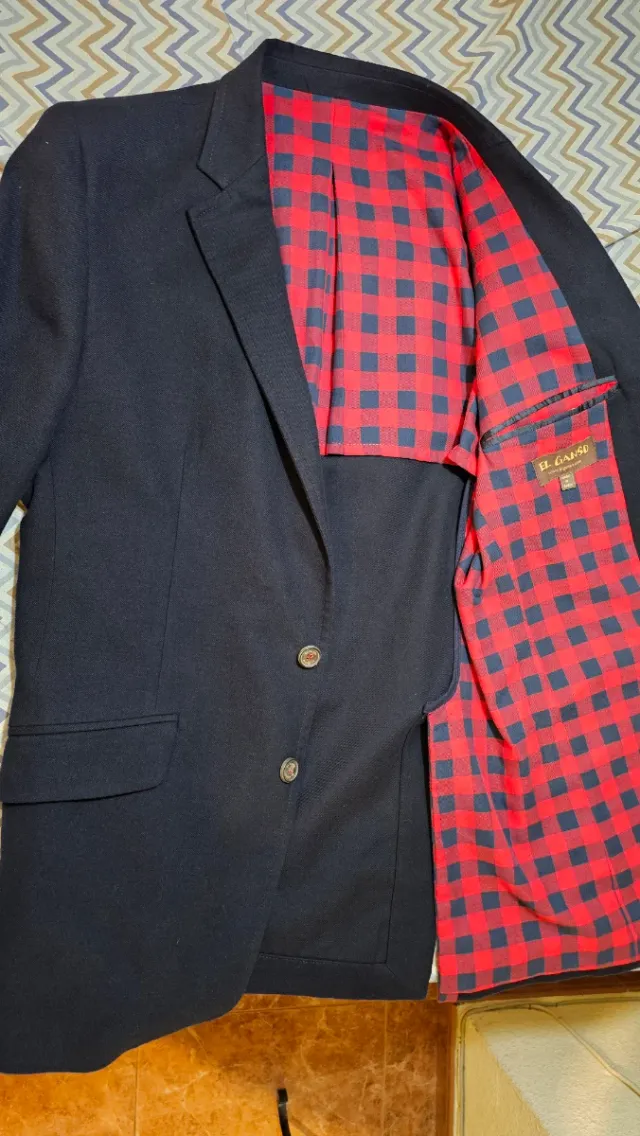 Americana El Ganso Talla 50 Azul marino oscuro