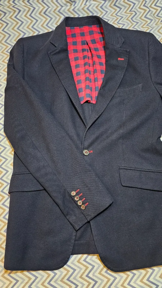 Americana El Ganso Talla 50 Azul marino oscuro