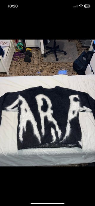 Sudadera pelo efecto desgastado Talla L