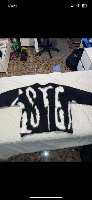 Sudadera pelo efecto desgastado Talla L
