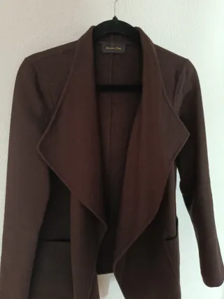 Massimo Dutti Chaquetón Marrón