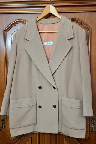 Abrigo beige mujer Santa Eulalia