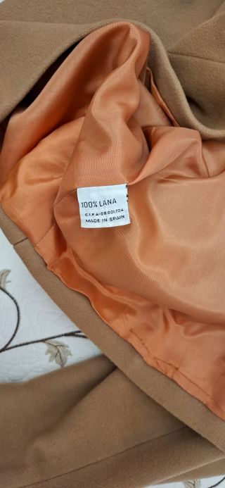 Abrigo beige mujer Santa Eulalia