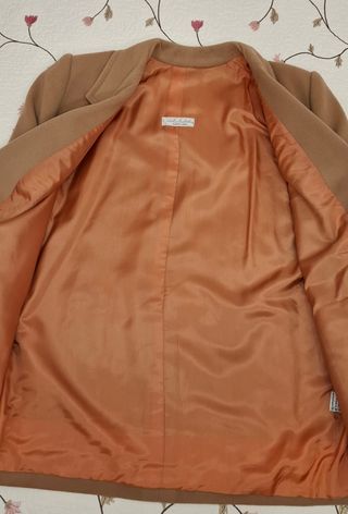 Abrigo beige mujer Santa Eulalia