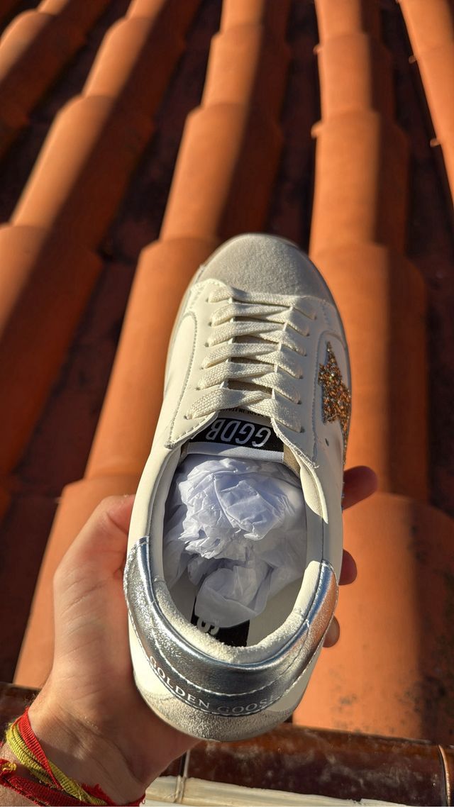 Golden Goose Sneakers Estrella Dorada Plata