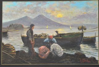 Dipinto Olio su Tavola Firmato A. Pontillo