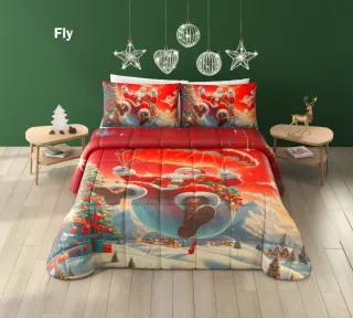 Trapunta natalizia cavallo a dondolo