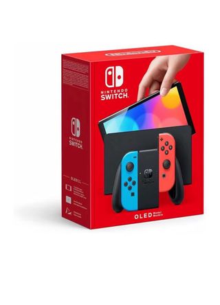 Nintendo Switch OLED Azul/rojo (Como nuevo)